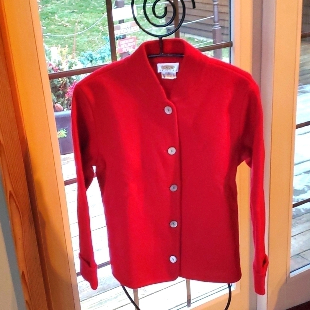 Talbots‎ 100% Wool Long Sleeve Full Button Sz. PL Jacket